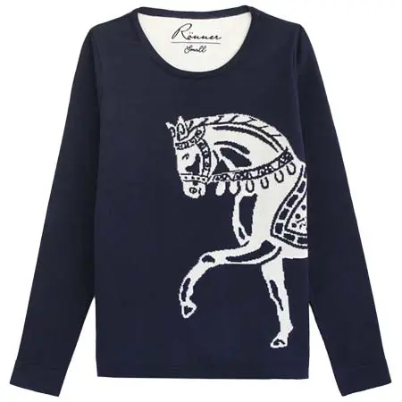 ロナー(RONNER) 乗馬 ニット Martina Sweater Navy