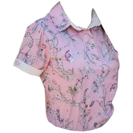 ロナー(RONNER) 乗馬 ポロシャツ Herbaria Polo-Shirt Short Sleeve Rose