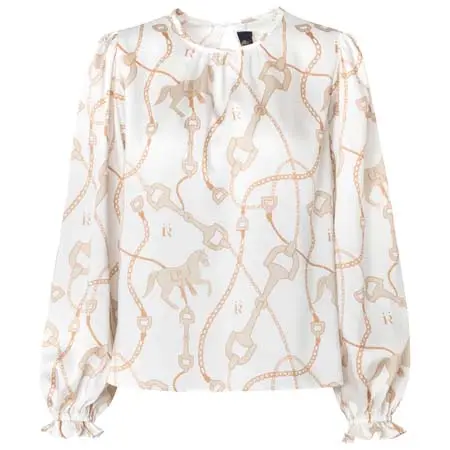 ロナー(RONNER) 乗馬 シャツ Carmela Blouse Chain Taupe
