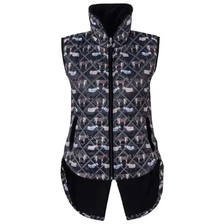 ロナー(RONNER) 乗馬 ベスト Florence Barn Vest Victory Print Midnight