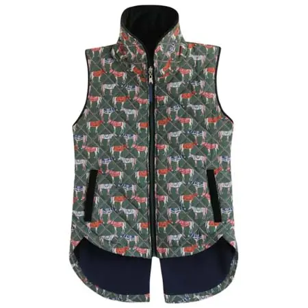 ロナー(RONNER) 乗馬 ベスト Florence Barn Vest Victory Print Sage