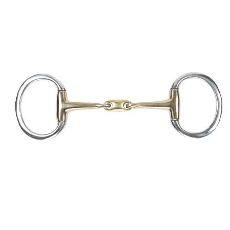 シャイヤー(Shires) 乗馬 ハミ Brass Alloy Flat Ring Lozenge Eggbutt