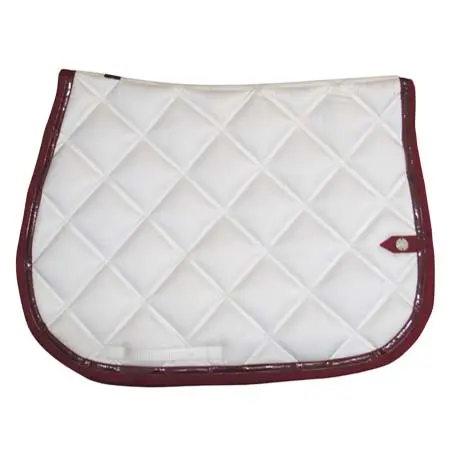 シルバークラウン(Silver Crown) 乗馬 ゼッケン・パッド DOUBLE SQUARE saddle pad – WHITE