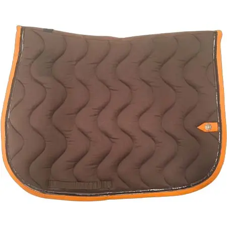 シルバークラウン(Silver Crown) 乗馬 ゼッケン・パッド WAVE saddle pad – DARK BROWN