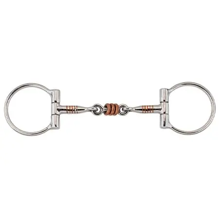 ストーンディーク(STONEDEEK) 乗馬 ハミ Stainless Steel Snaffle Bit Double-Jointed
