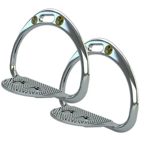 STS(エスティーエス) 乗馬 鐙・鐙革 STS SPACE TECHNOLOGY SAFETY RACE STIRRUPS IRONS 95GM