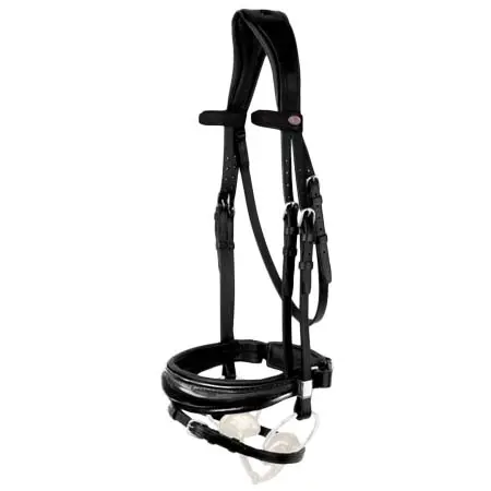 ステューベン(Stubben) 乗馬 頭絡 Snaffle Bridle Switch Magic Tack with Slide&Lock without Bling