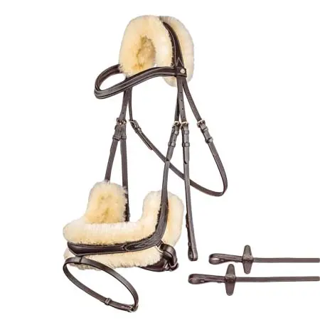 サンライド(Sunride) 乗馬 頭絡 Swedish bridle “Oxford” with reins