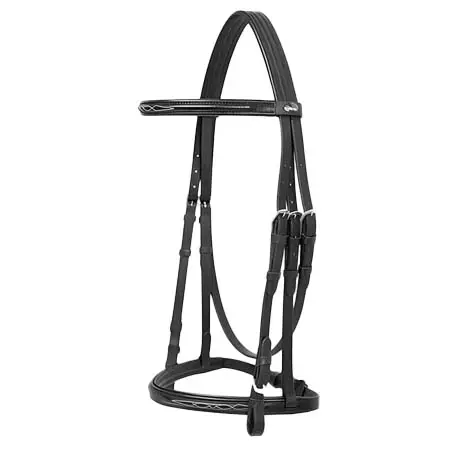 テクナ(Tekna) 乗馬 頭絡 Tekna Fancy Stitched Snaffle Bridle