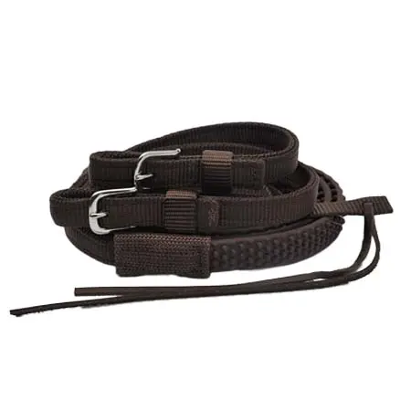 ビットレスブライドル(The Bitless Bridle) 乗馬 手綱 Nylon Rubber Grip Reins