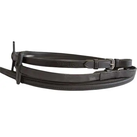 シンライン(ThinLine) 乗馬 手綱 ThinLine English Buckle Reins with Stoppers