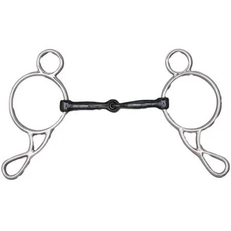 トクラット(Toklat) 乗馬 ハミ Wonder Gag with Black Steel Snaffle