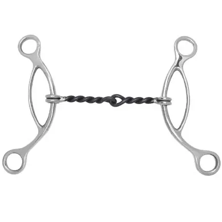 トクラット(Toklat) 乗馬 ハミ H-Gag with Sweet Iron Twisted Wire Snaffle