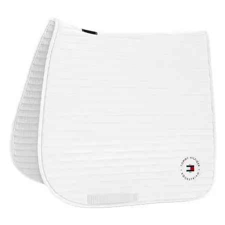 トミーヒルフィガーエクウストリアン(Tommy Hilfiger Equestrian) 乗馬 ゼッケン・パッド Upstate Dressage Saddle Pad OPTIC WHITE