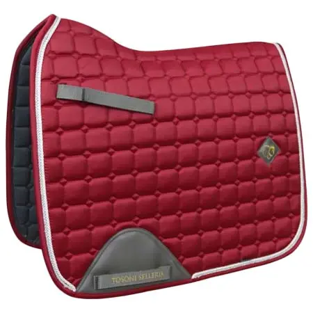 トソニ(Tosoni) 乗馬 ゼッケン・パッド Tosoni Selleria Luxury Dressage Saddle Pad