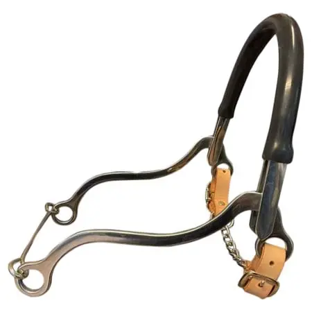 トソニ(Tosoni) 乗馬 ハミ Hackamore Stainless Steel Rubber