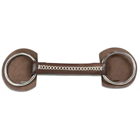 トソニ(Tosoni) 乗馬 ハミ Loose Ring Leather Snaffle Semi rigid