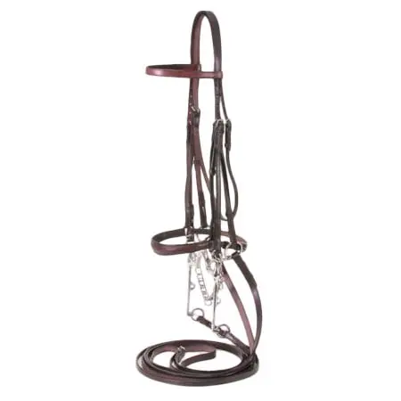 タフワン(Tough1) 乗馬 頭絡 Weymouth Show Bridle – Full
