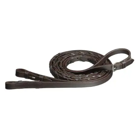 タフワン(Tough1) 乗馬 手綱 Extra Long Laced Reins
