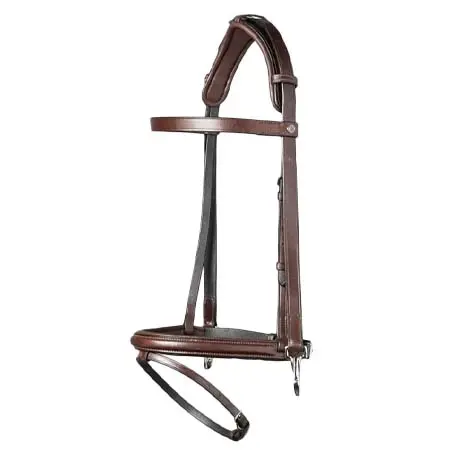 トラストエクエストリアン(Trust Equestrian) 乗馬 頭絡 Trust Bridle Hamburg Rubber With Rubber Reins Brown/Silver