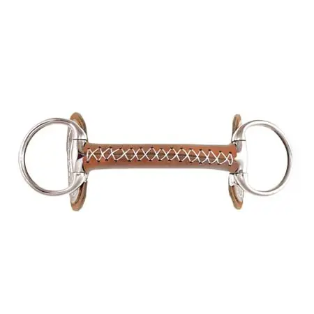 ウンブリアエクイタツィオーネ(Umbria Equitazione) 乗馬 ハミ Leather-covered olive bit for horse