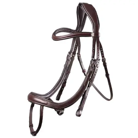 ベロシティ(Velociti) 乗馬 頭絡 Lusso Ergonomic Curved Flash Bridle