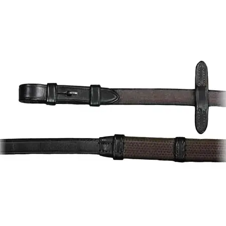 ヴェスプッチ(Vespucci) 乗馬 手綱 Rubber Reins with Stops and Hookstuds