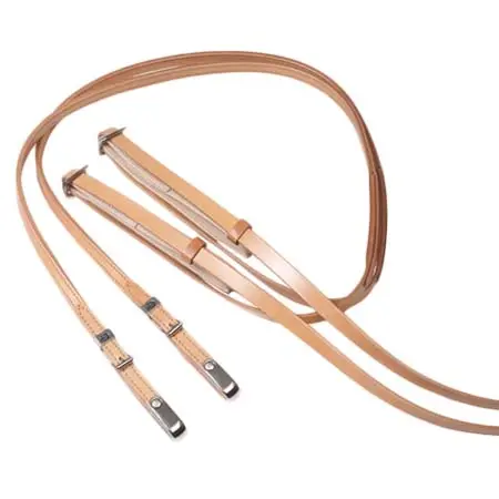 ワルステン(WAHLSTEN) 乗馬 手綱 J-LOOP REINS FOR PONY, LEATHER, WITH HANDPARTS