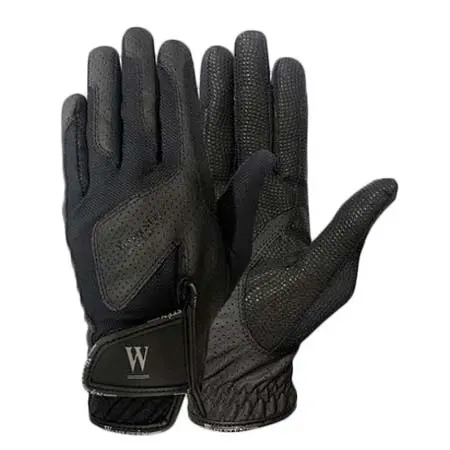 ワルステン(WAHLSTEN) 乗馬 グローブ DAX MESH DRIVING GLOVES, BLACK