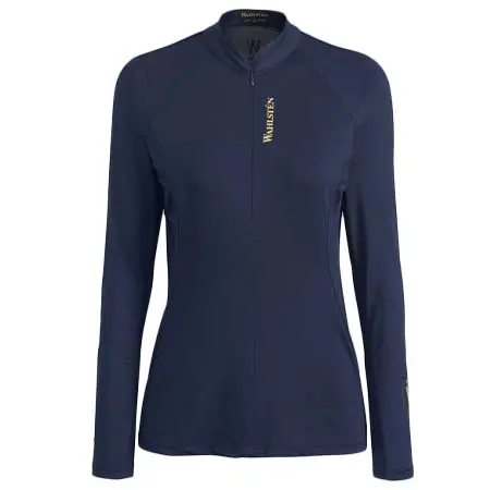 ワルステン(WAHLSTEN) 乗馬 シャツ FAYA LONG SLEEVE SHIRT, DARK BLUE