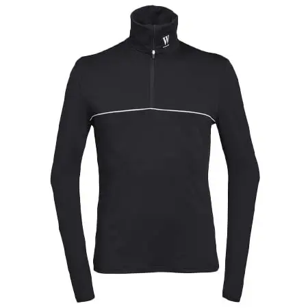 ワルステン(WAHLSTEN) 乗馬 シャツ ETTE MEN’S 1/2 ZIP LONG SLEEVE SHIRT, BLACK