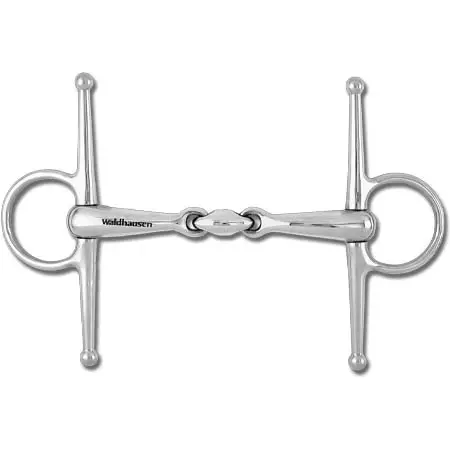 ヴァルドハウゼン(WALDHAUSEN) 乗馬 ハミ Snaffle bit with cheeks, double jointed