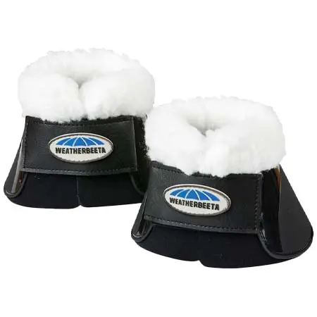 ウェザビータ(Weatherbeeta) 乗馬 馬用プロテクター Fleece Trim Impact Bell Boots