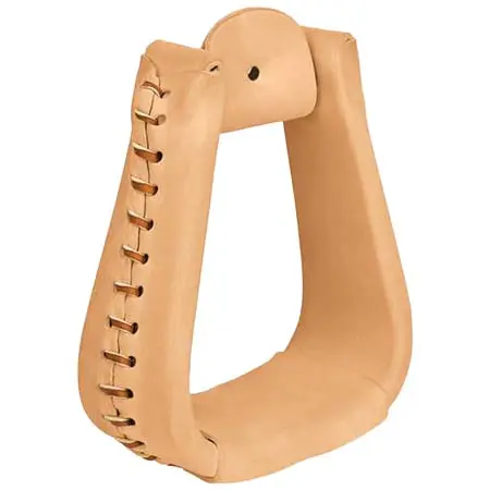ウィーバーエクイン(Weaver Equine) 乗馬 鐙・鐙革Natural Leather Covered Stirrups, Overshoe Roper