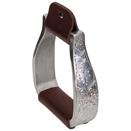 ウィーバーエクイン(Weaver Equine) 乗馬 鐙・鐙革Aluminum Stirrups with Engraved Band, Visalia