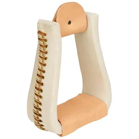 ウィーバーエクイン(Weaver Equine) 乗馬 鐙・鐙革Rawhide Leather Covered Stirrups, Roper