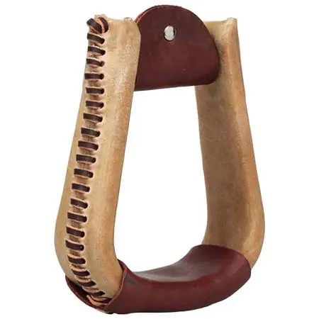 ウィーバーエクイン(Weaver Equine) 乗馬 鐙・鐙革Natural Rawhide Covered Stirrups