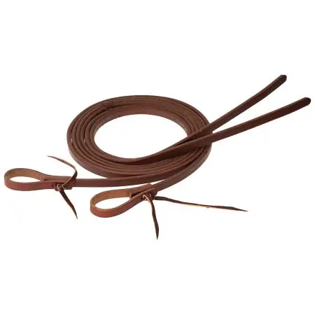 ウィーバーエクイン(Weaver Equine) 乗馬 手綱STS Ranch Signature Tack Harness Leather Split Rein, Water Tie Ends, 8′