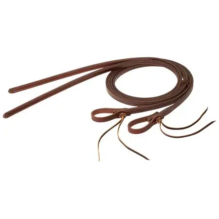 ウィーバーエクイン(Weaver Equine) 乗馬 手綱STS Ranch Signature Tack Harness Leather Split Rein, Pineapple Knot, 8′