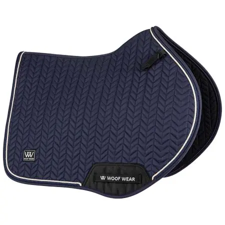 ウーフウェア(Woof Wear) 乗馬 ゼッケン・パッド Herringbone CC Pad Navy