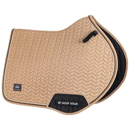 ウーフウェア(Woof Wear) 乗馬 ゼッケン・パッド Herringbone CC Pad Caramel