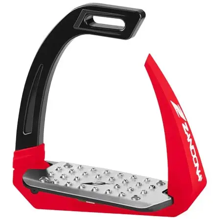 ザンドナ(Zandona) 乗馬 鐙・鐙革 Zandona Safety Stirrups Omnia Black/Red