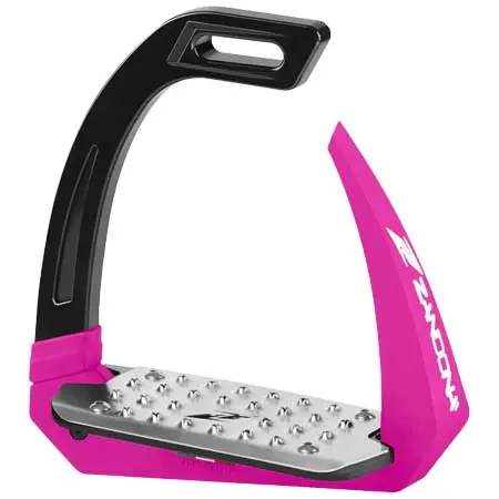 ザンドナ(Zandona) 乗馬 鐙・鐙革 Zandona Safety Stirrups Omnia Black/Fuchsia