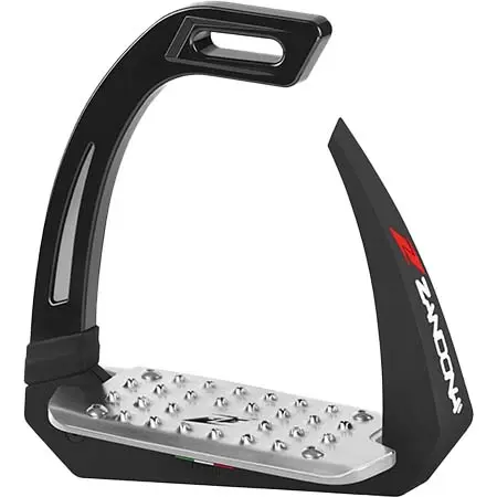 ザンドナ(Zandona) 乗馬 鐙・鐙革 Zandona Safety Stirrups Omnia Silver/Black