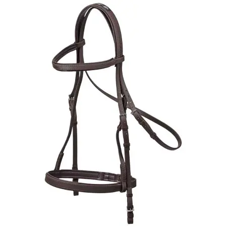 ジルコ(Zilco) 乗馬 頭絡 Zilco Synthetic Training Bridle – Brown With Reins