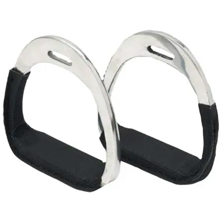 ジルコ(Zilco) 乗馬 鐙・鐙革 Aluminium Race Iron with PVC Tread