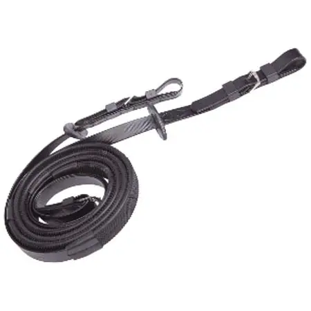 ジルコ(Zilco) 乗馬 手綱 19mm Rein Buckle End – Black/Black Grip