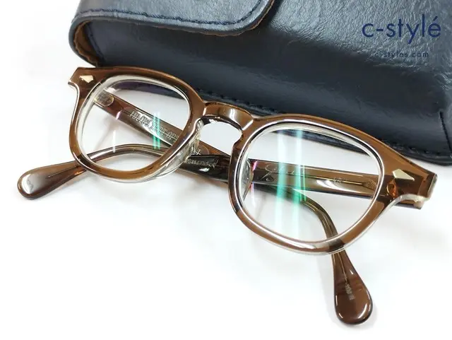 JULIUS TART OPTICAL ジュリアスタートオプティカル メガネ 44□24 ブラウン AR 度入り