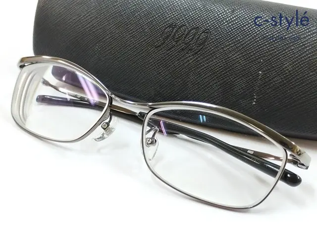 999.9 フォーナインズ メガネ 55□17 137 シルバー系 S-806T 度入り