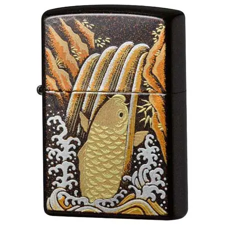 ジッポー(ZIPPO) 蒔絵(梨地) 鯉 KJ-WEB-0081